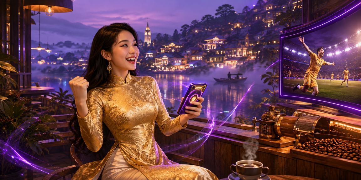 Không gian giải trí và cá cược sôi động tại Đà Lạt với trang phục áo dài truyền thống